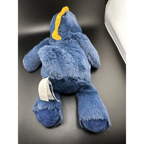 Carter’s Dinosaur Plush Navy Blue White Yellow Stuffed Dino Lovey 68172 With Tag - Picture 13 of 16